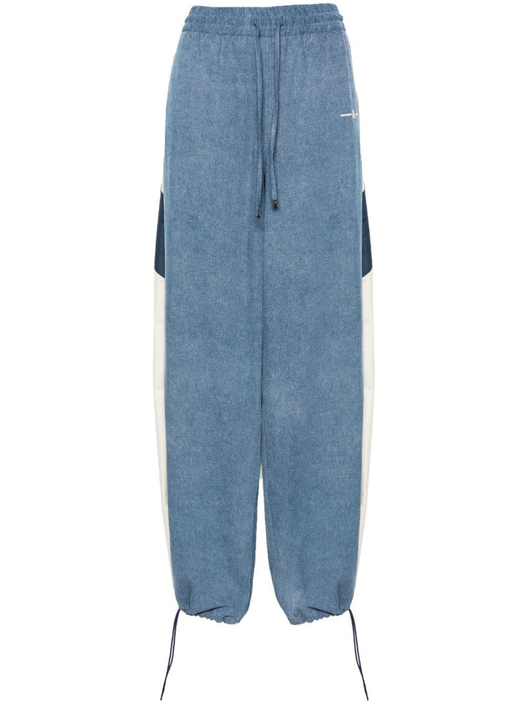 Blue Denim Track Pants