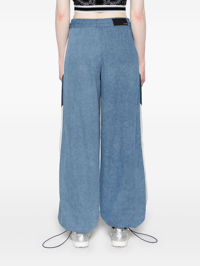 Blue Denim Track Pants