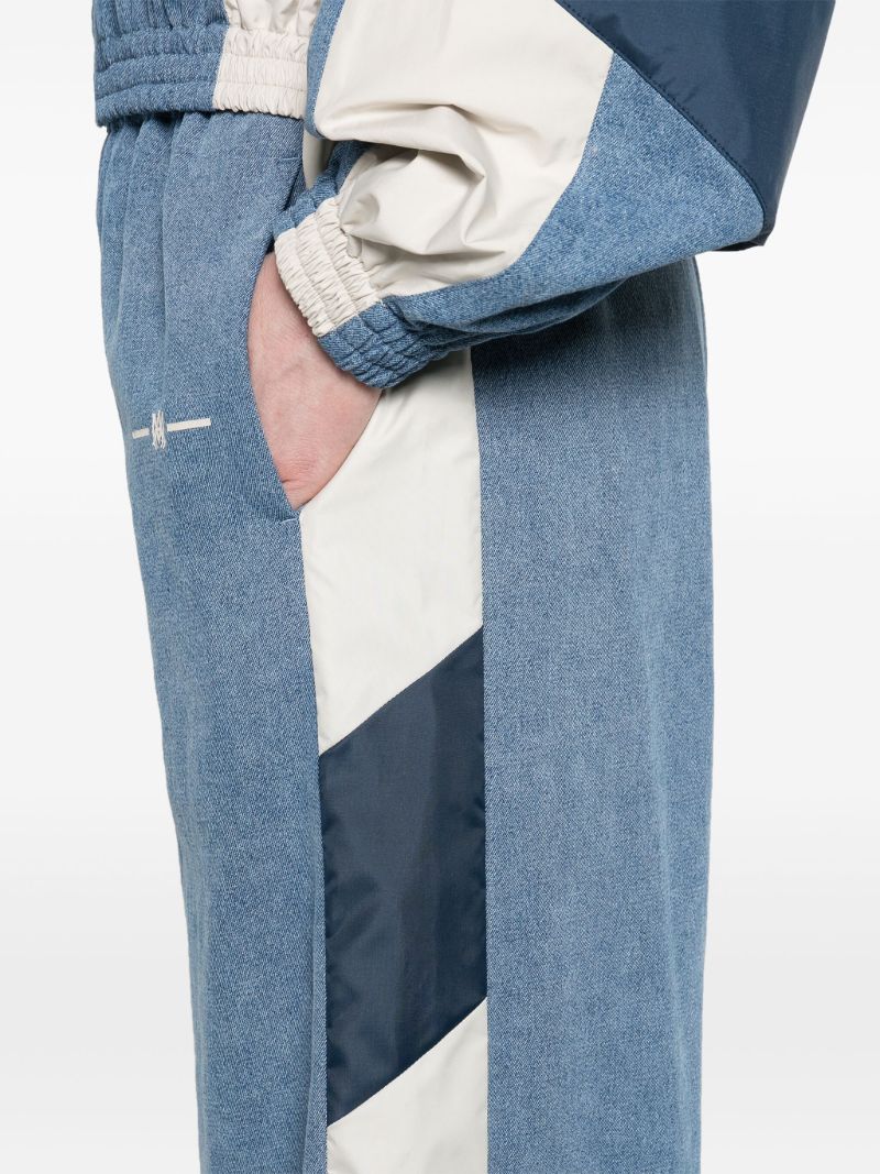 Blue Denim Track Pants