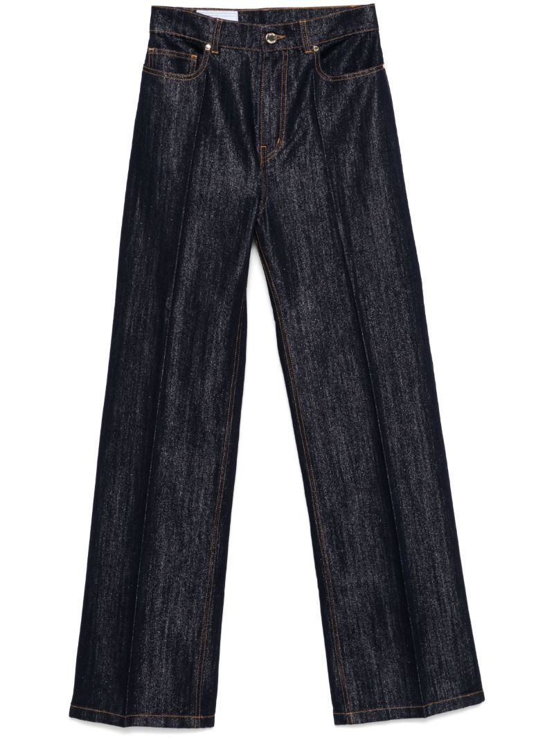 Lurex Wide-leg Jeans