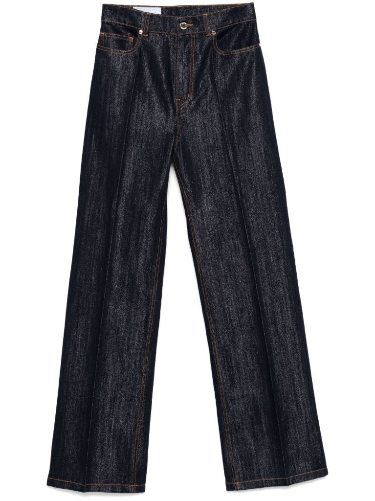 Lurex Wide-leg Jeans