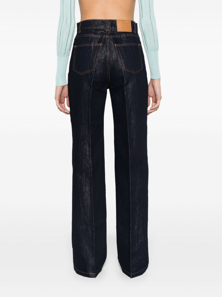 Lurex Wide-leg Jeans