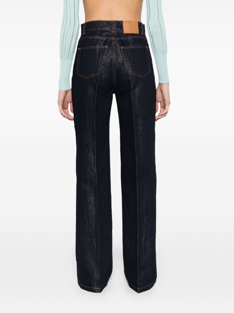 Lurex Wide-leg Jeans