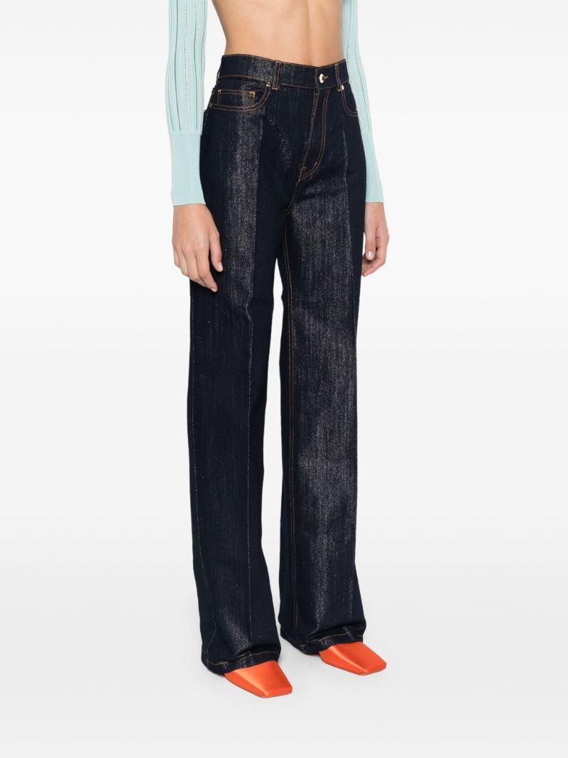 Lurex Wide-leg Jeans