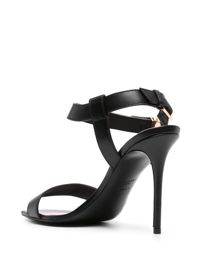 Black Eva 95mm Leather Sandals