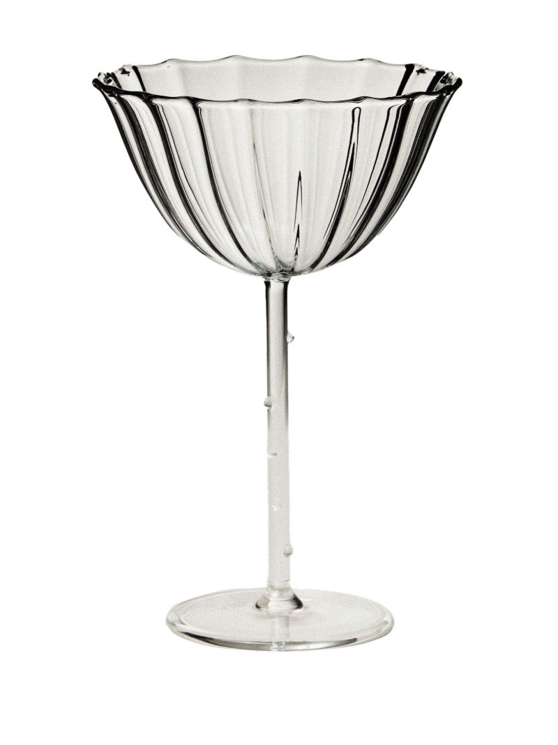Ribbed Effect Set of Four Glasses