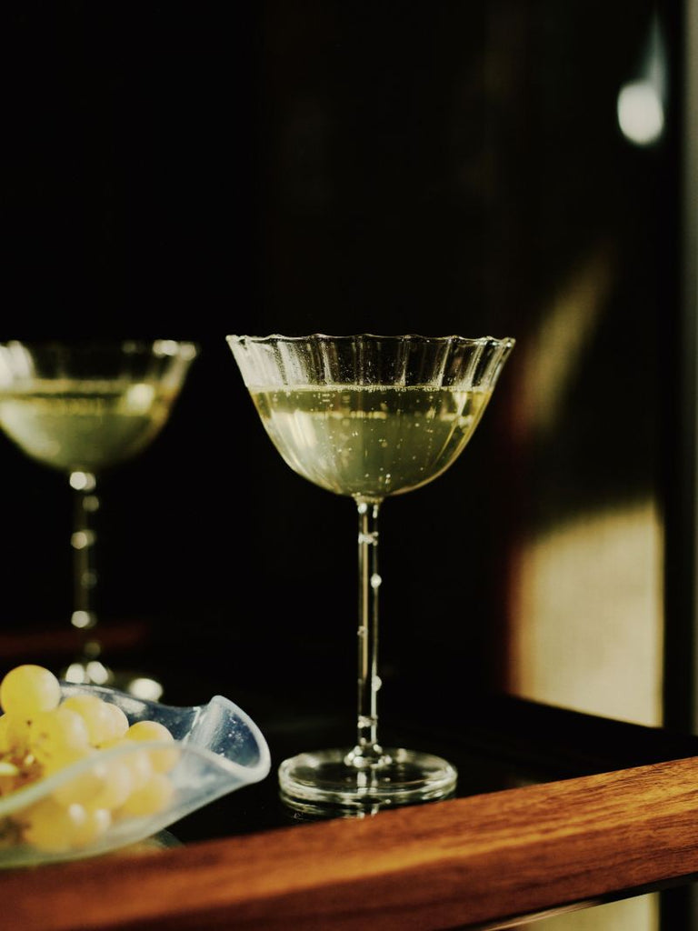 Ribbed Effect Set of Four Glasses