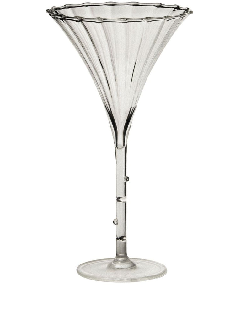 Scalloped Rim Glass Cocktail Glass