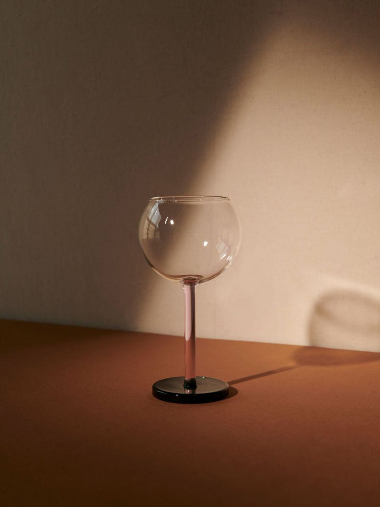 Green, Orange and Pink Two-piece Glass Set