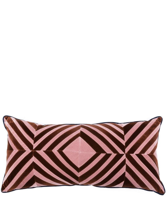 Pink Lily Velvet Cushion
