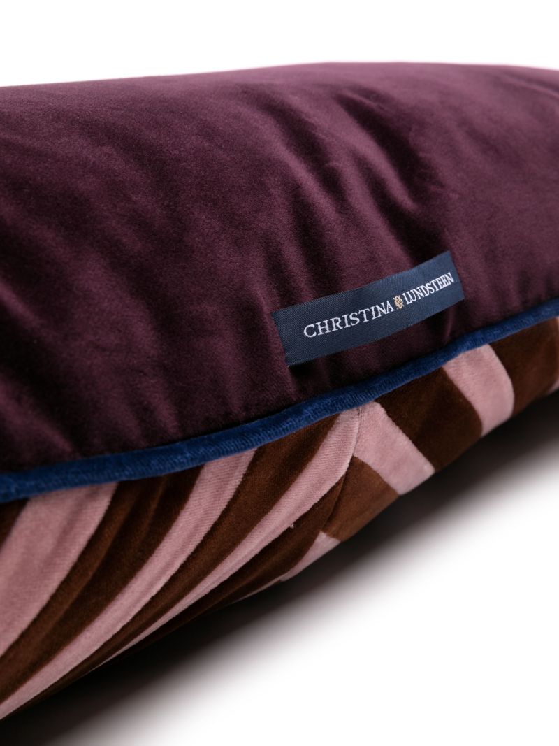 Pink Lily Velvet Cushion