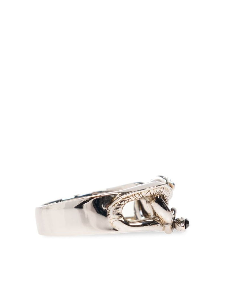 Snake & Skull Chain Ring