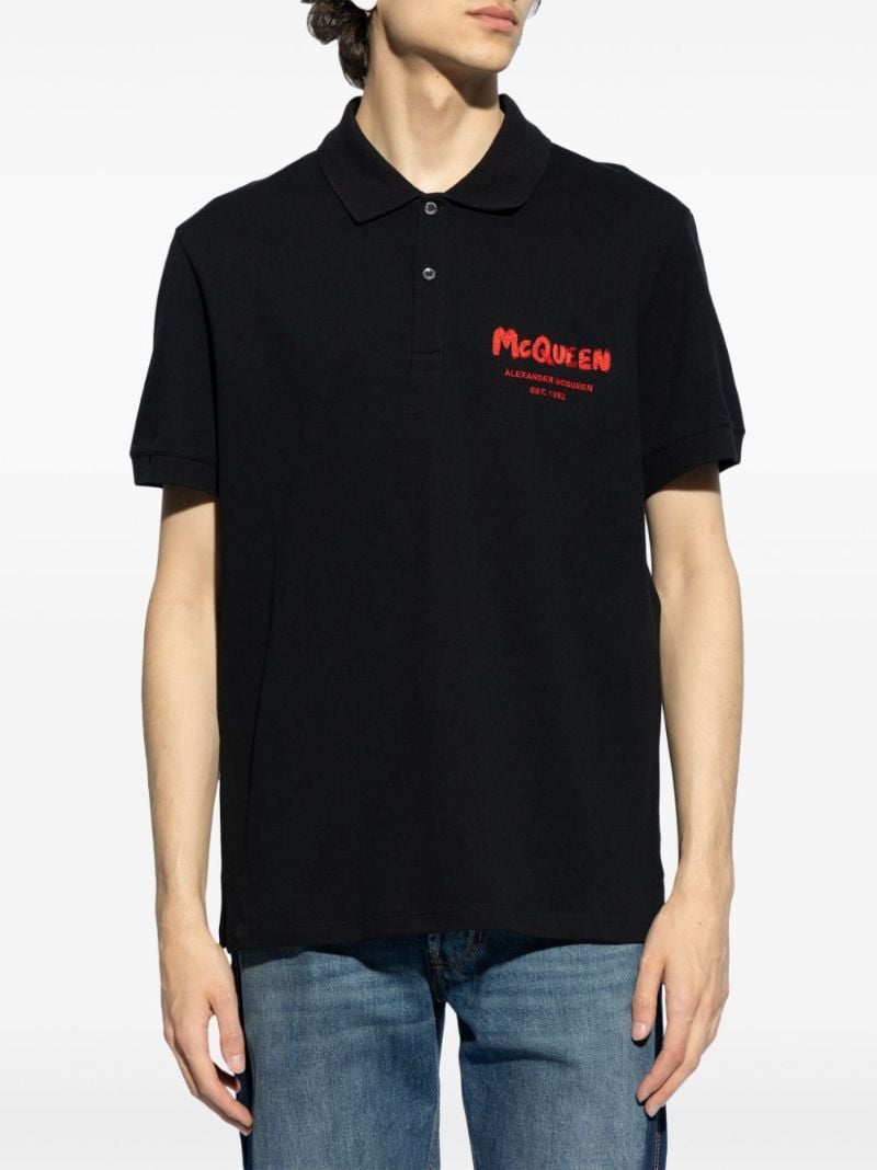 Mcqueen Graffiti Polo Shirt