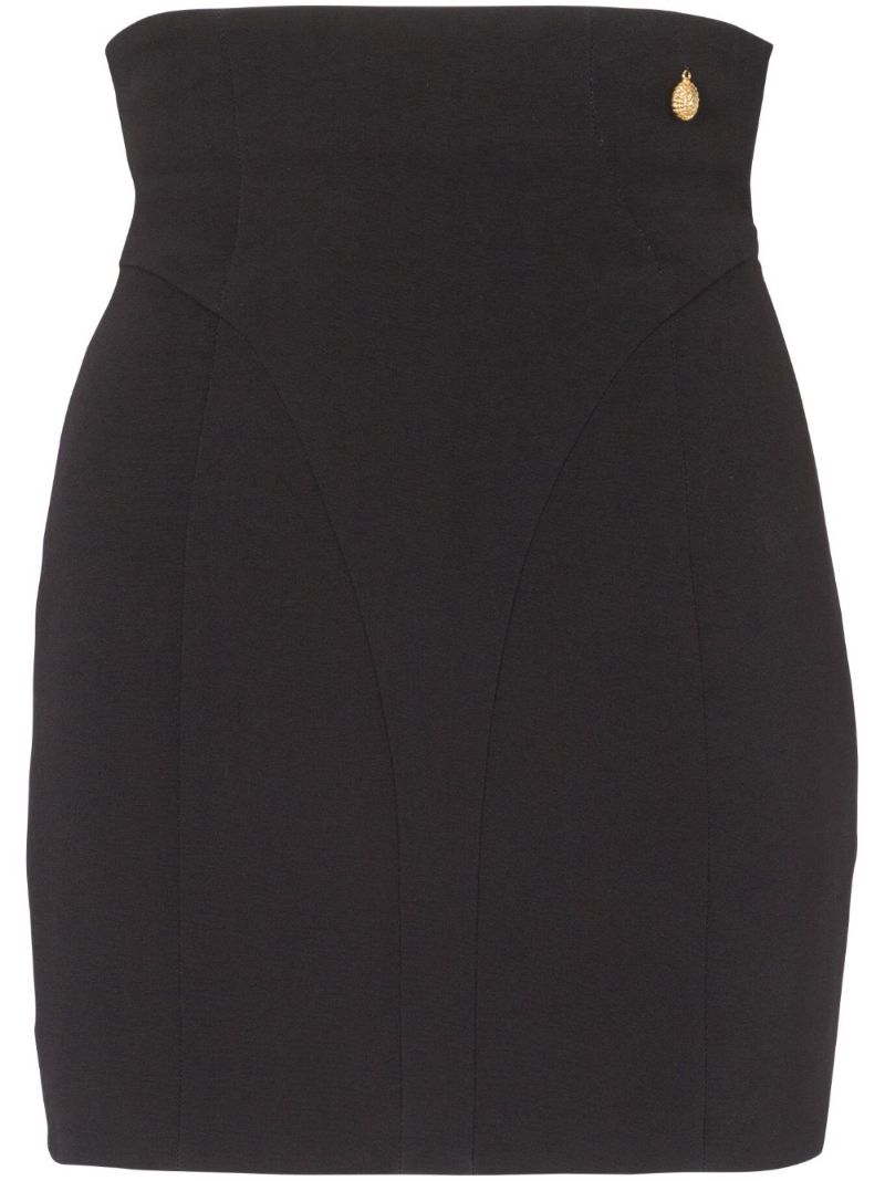 Black Lion Head Mini Skirt