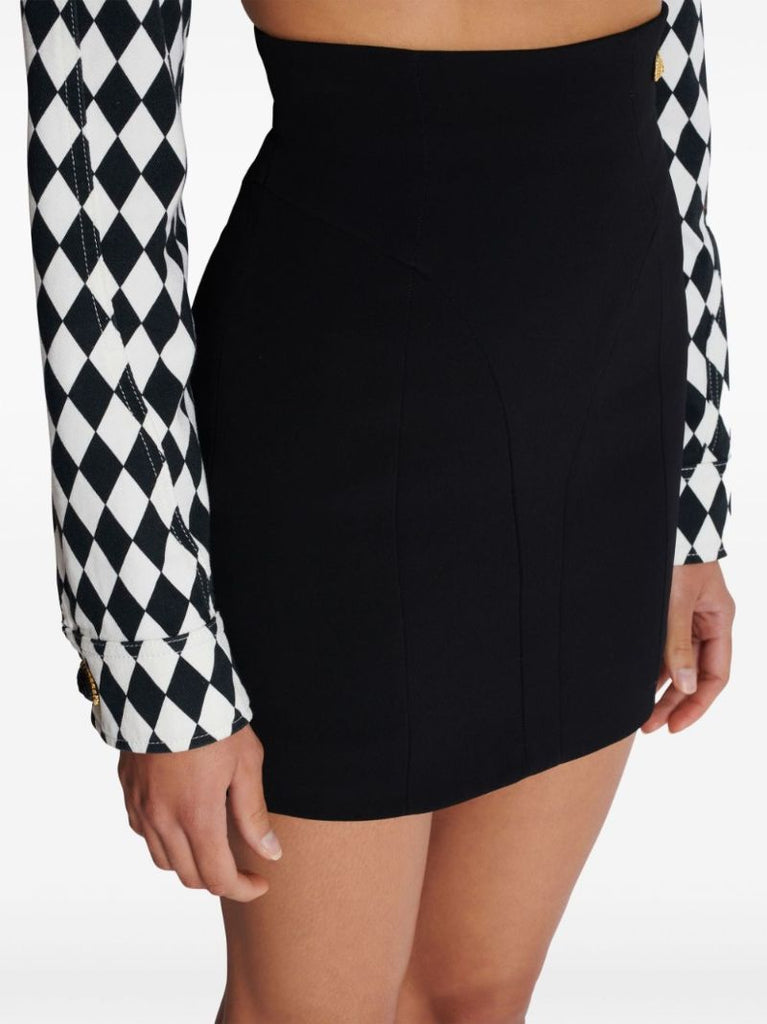 Black Lion Head Mini Skirt