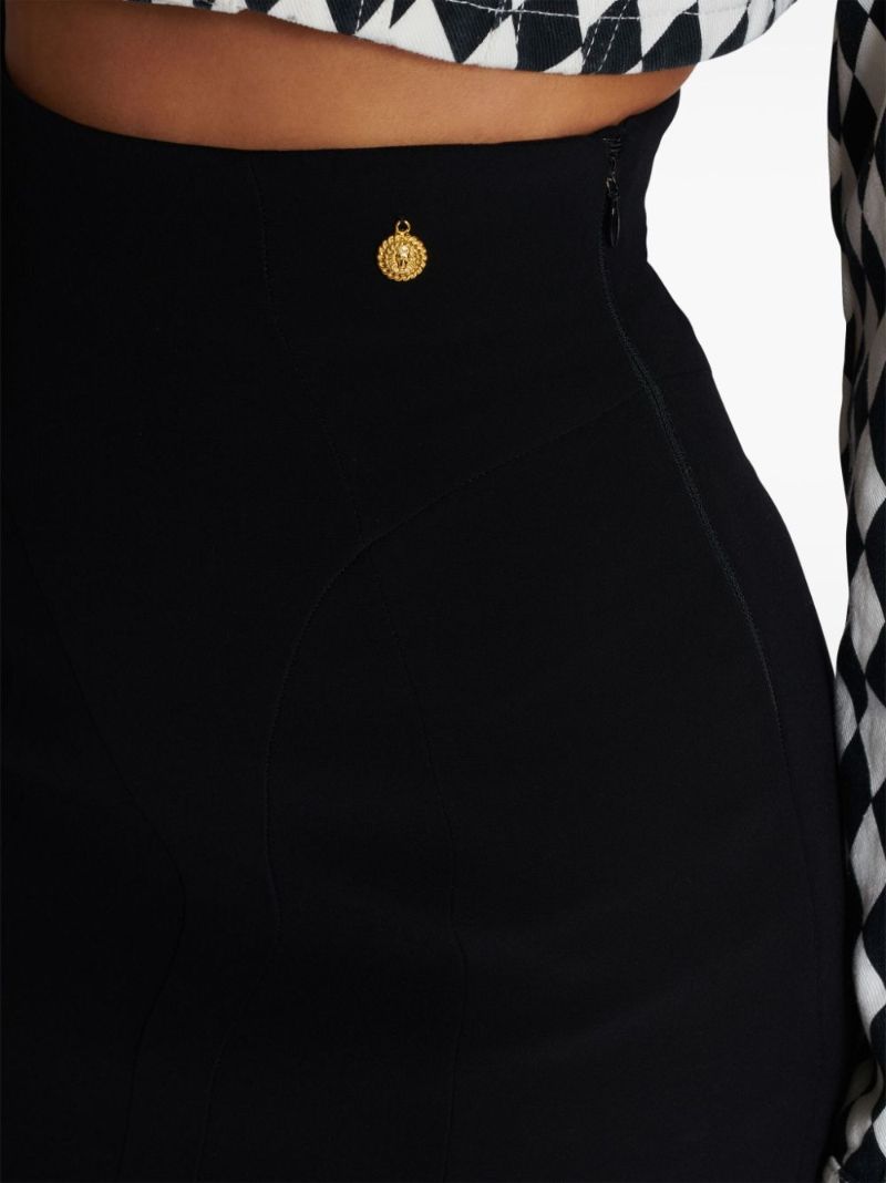 Black Lion Head Mini Skirt