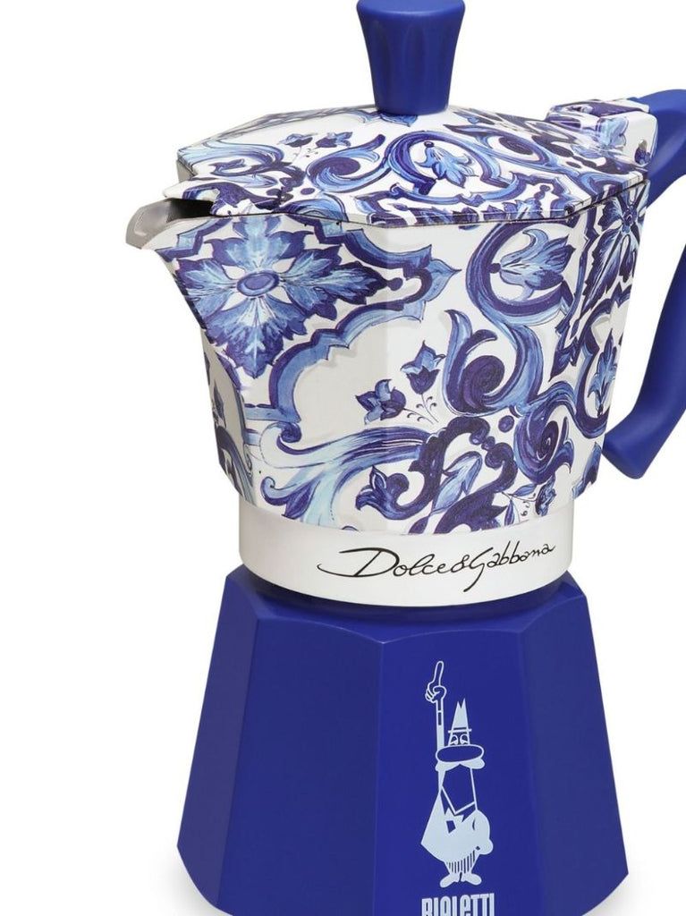 Blue X Bialetti Moka Express Large Coffee Pot