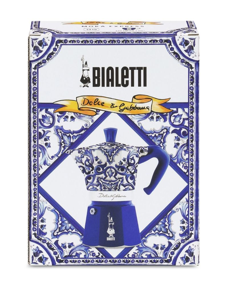 Blue X Bialetti Moka Express Large Coffee Pot