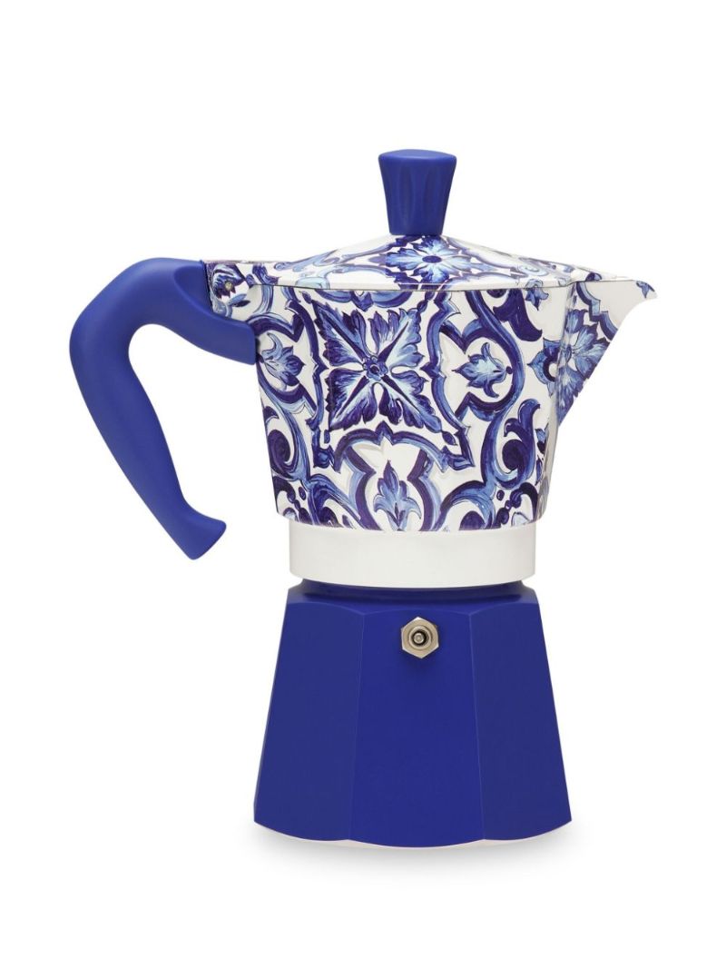 Blue X Bialetti Moka Express Large Coffee Pot