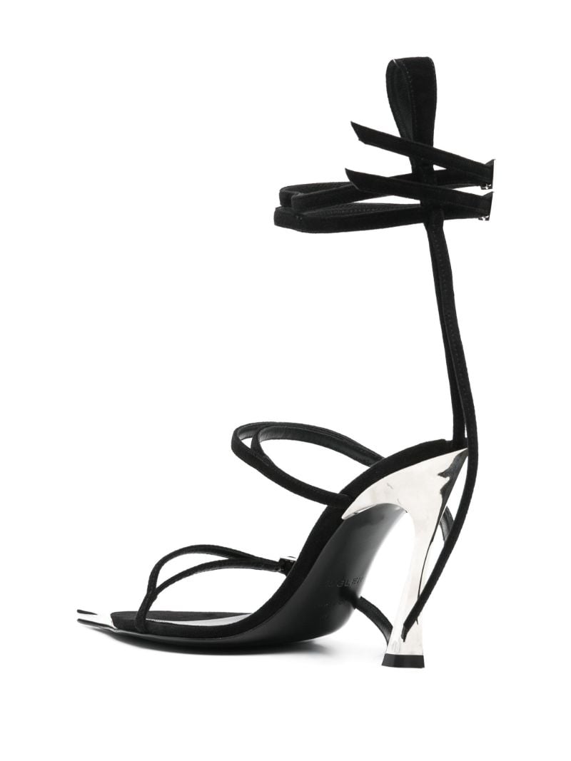 Black Strappy Fang 95 Sandals