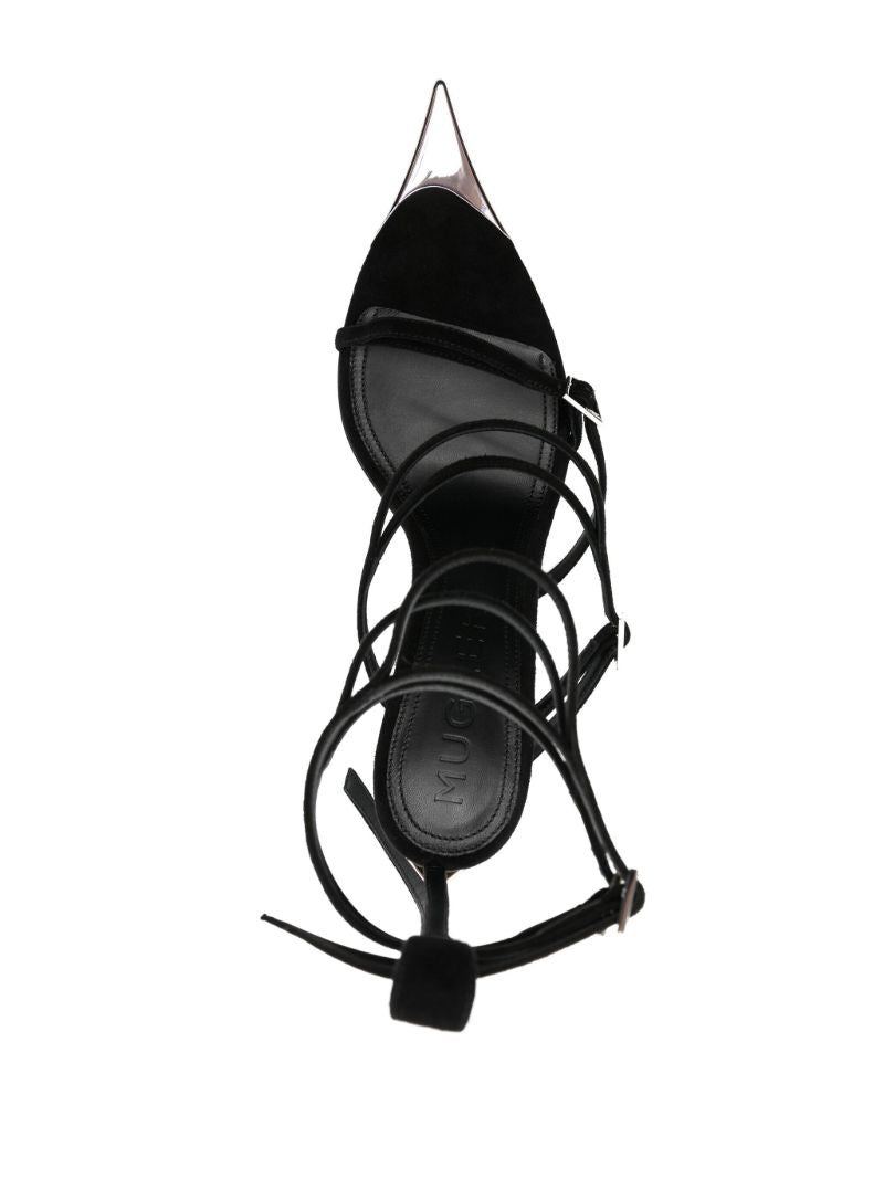 Black Strappy Fang 95 Sandals