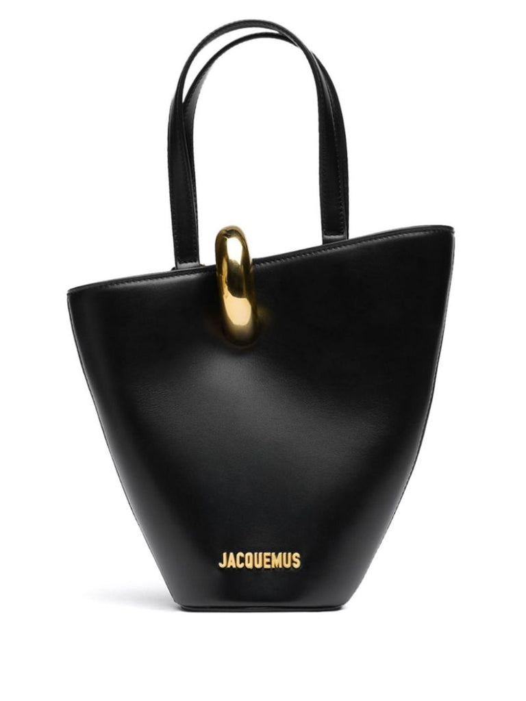 Black Le Petit Bambola Leather Tote Bag