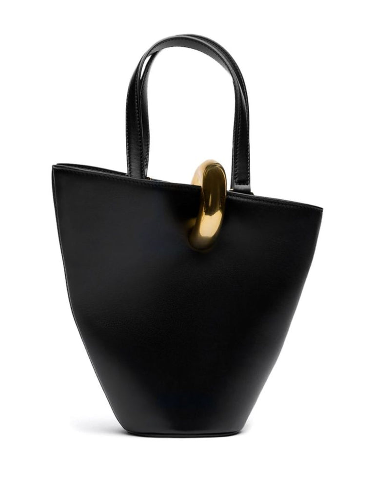 Black Le Petit Bambola Leather Tote Bag