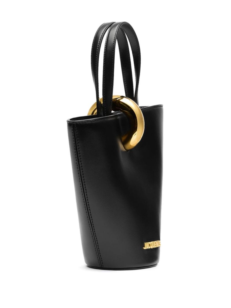 Black Le Petit Bambola Leather Tote Bag