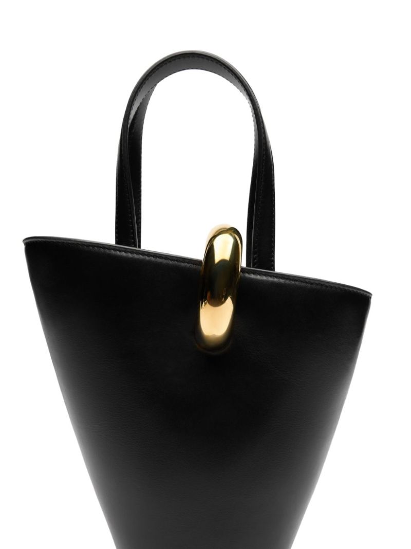 Black Le Petit Bambola Leather Tote Bag