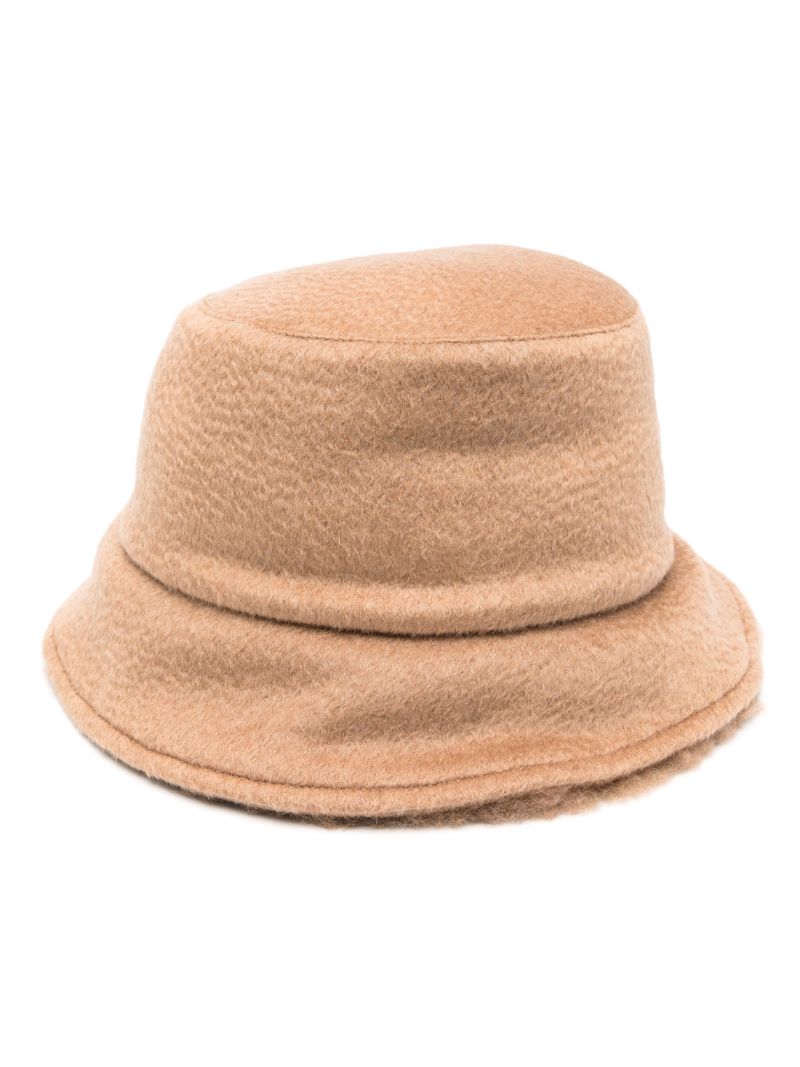 Brown Brushed Bucket Hat