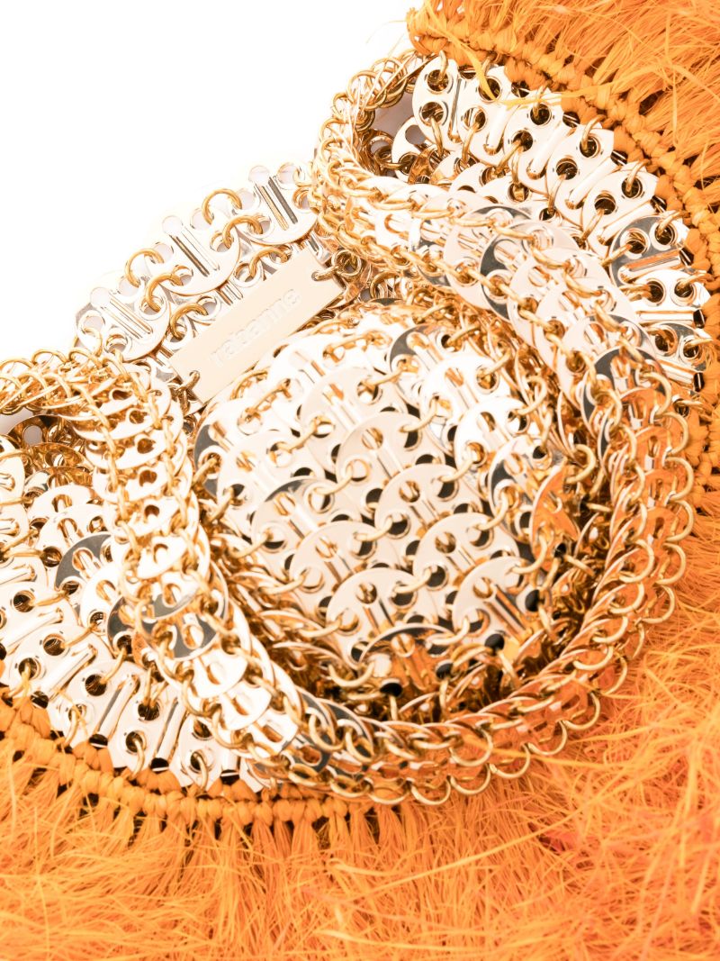 Gold-tone and Orange Iconic 1969 Moon Tote Bag