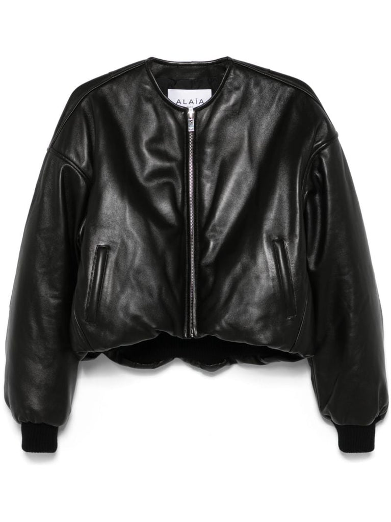 Leather Bomber Jacket