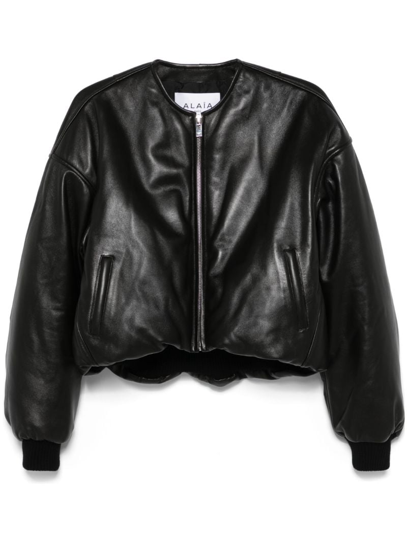 Leather Bomber Jacket