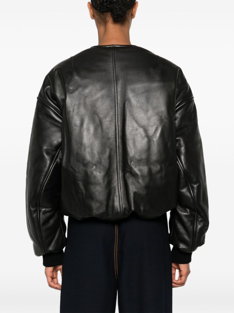 Leather Bomber Jacket