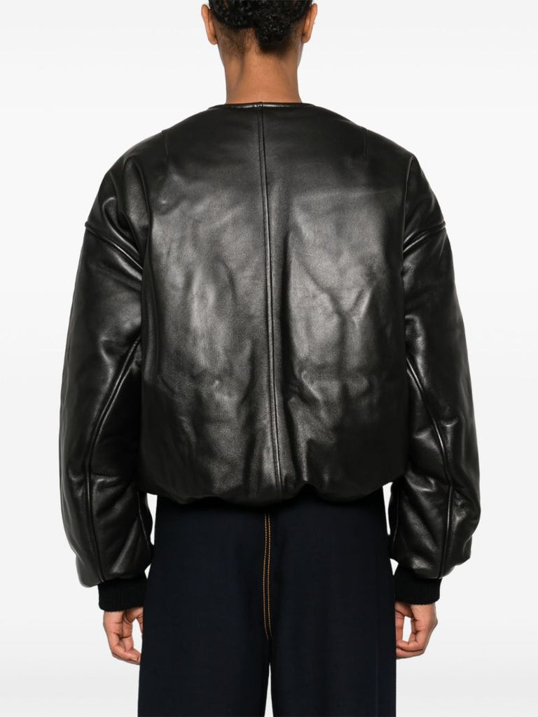 Leather Bomber Jacket