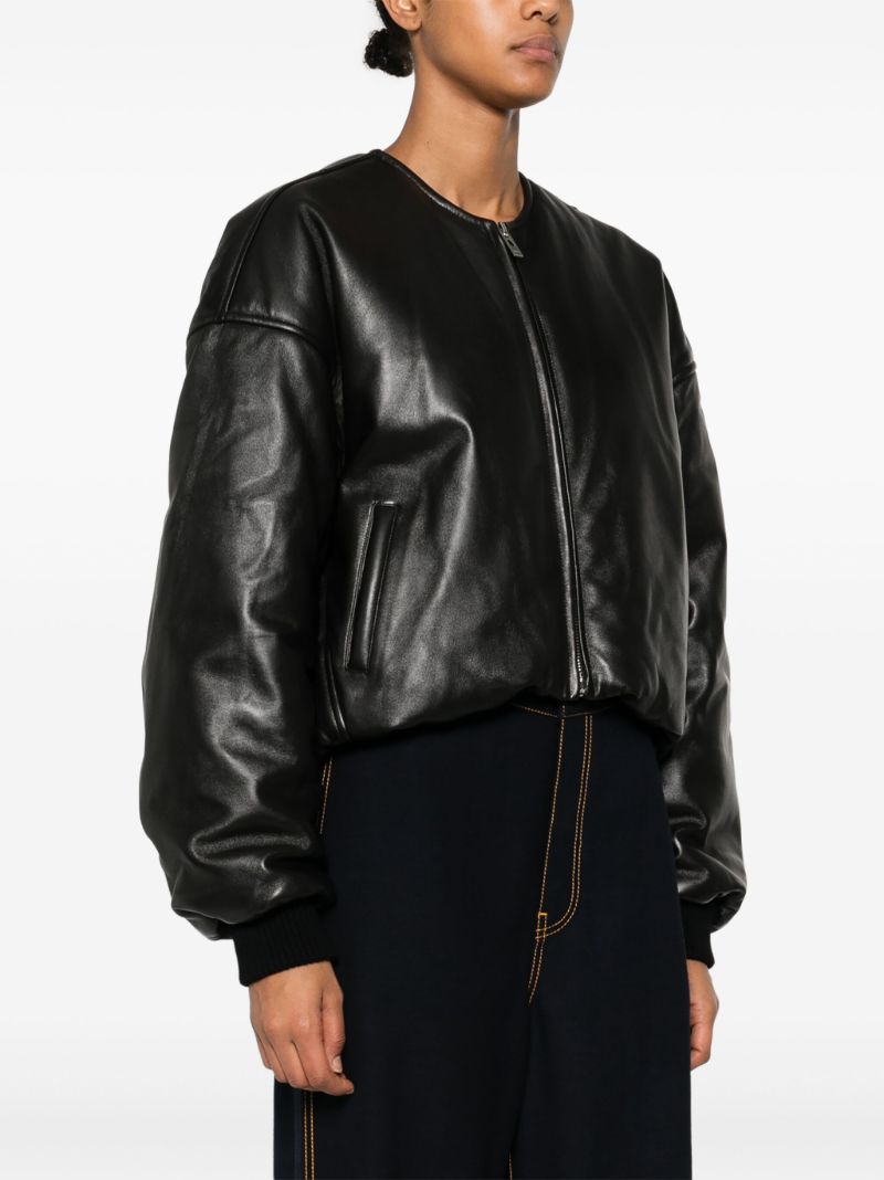 Leather Bomber Jacket