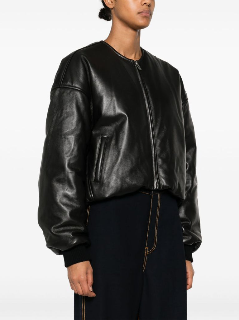 Leather Bomber Jacket