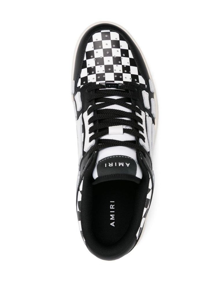 Black Skel Top Low Leather Sneakers