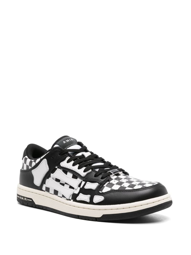 Black Skel Top Low Leather Sneakers