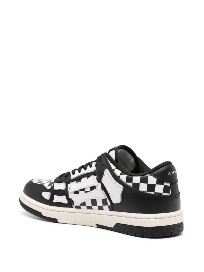 Black Skel Top Low Leather Sneakers