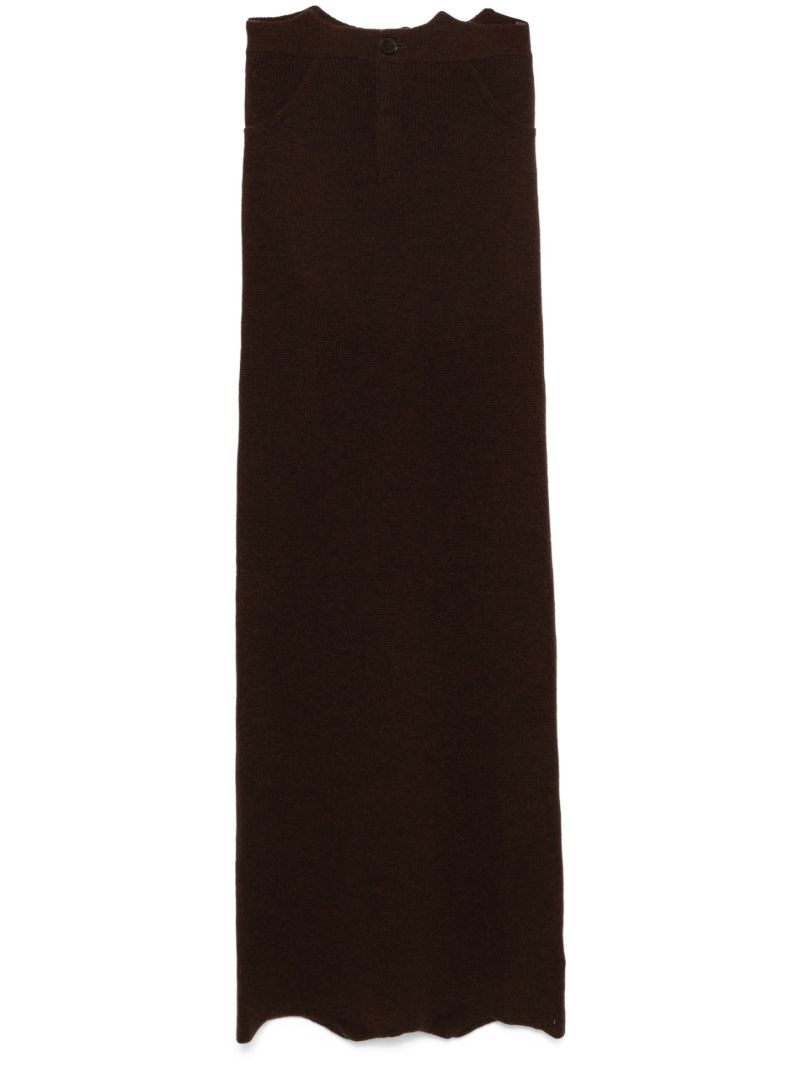 Brown Cashmere Skirt