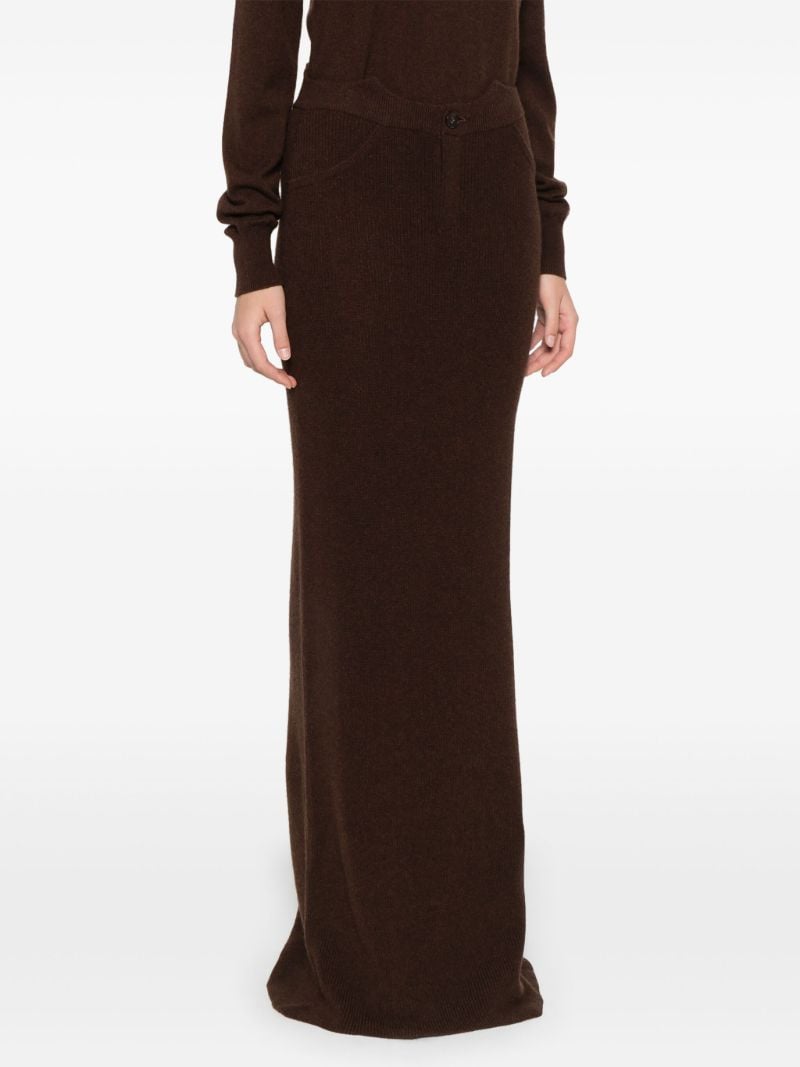 Brown Cashmere Skirt