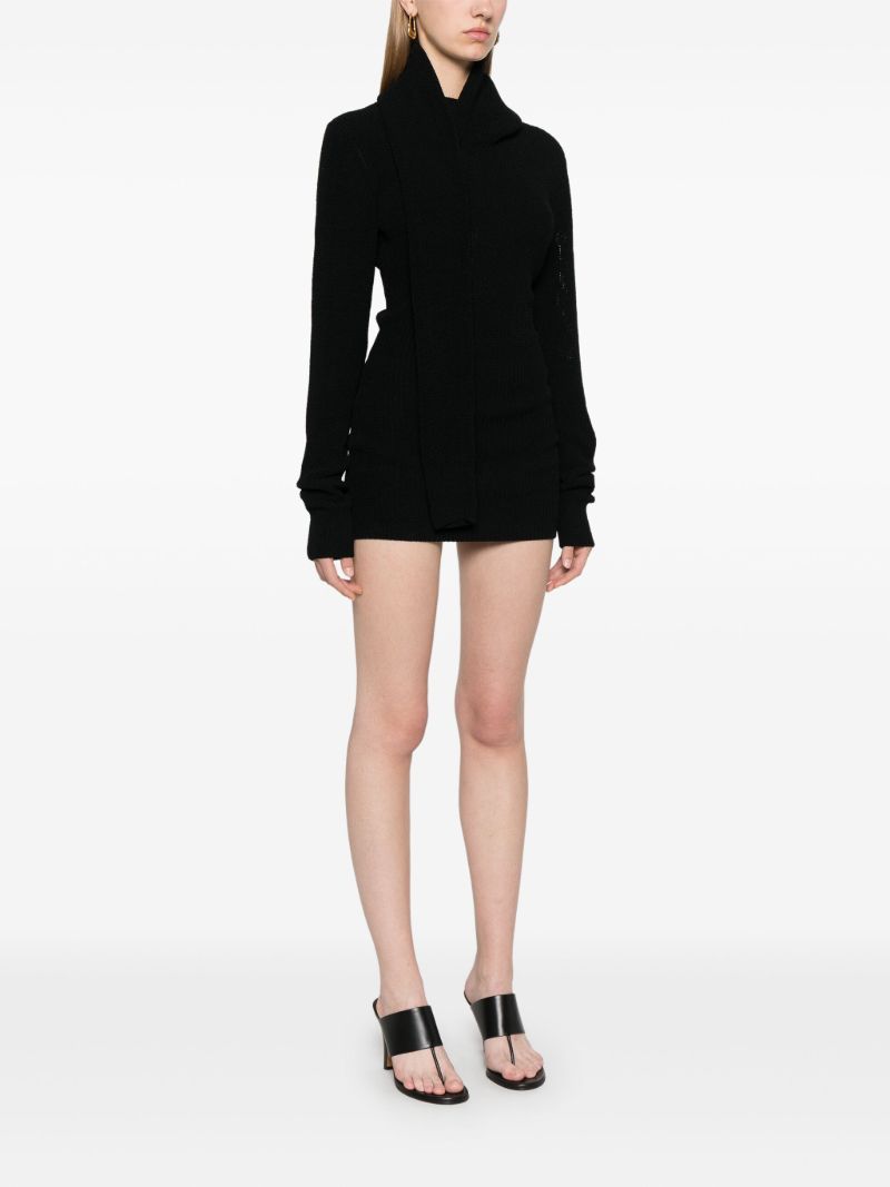 Black Chunky-knit Dress