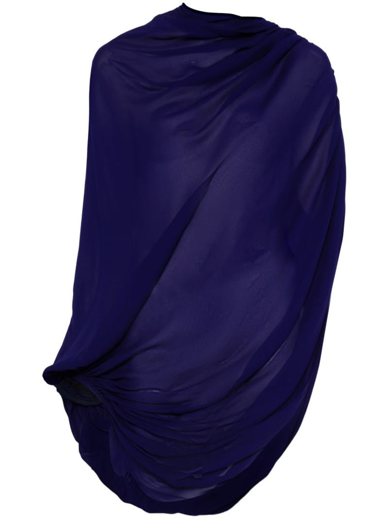Purple Draped Blouse