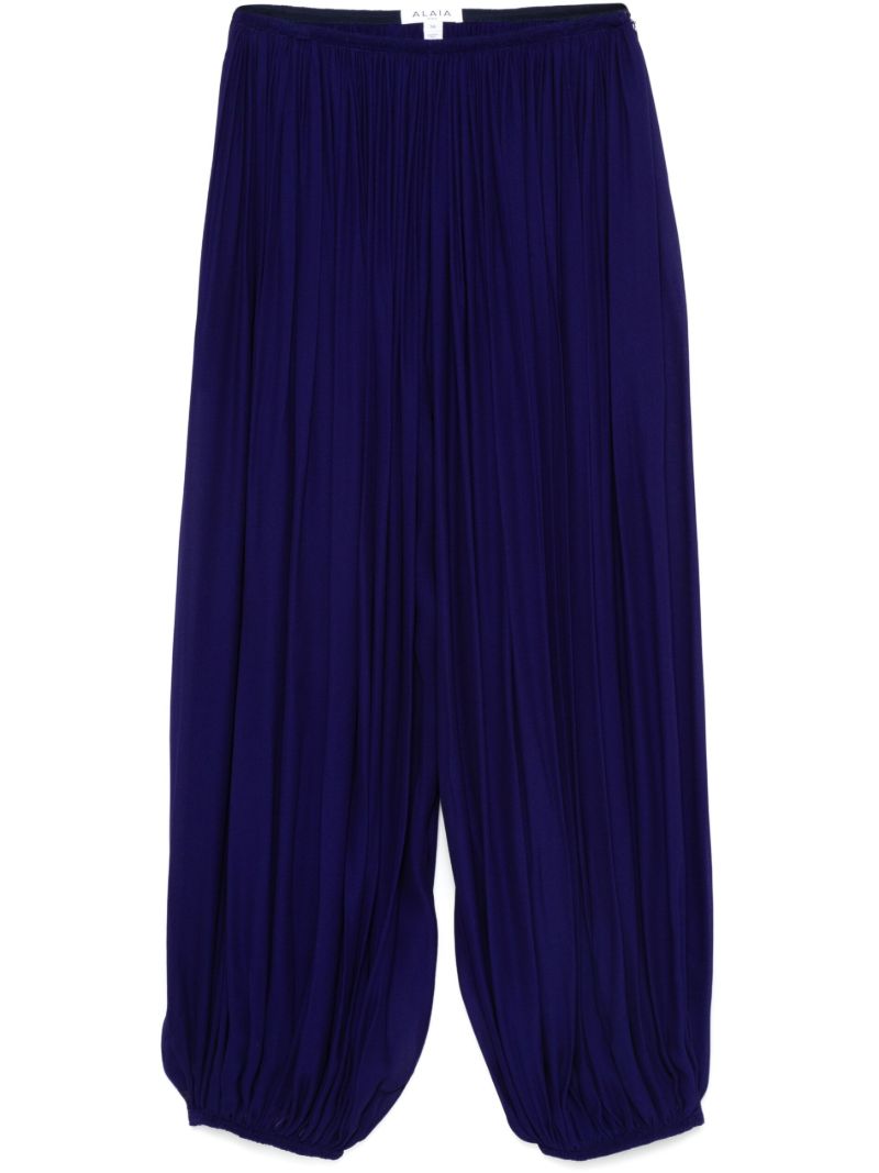 Purple Pleated Trousers
