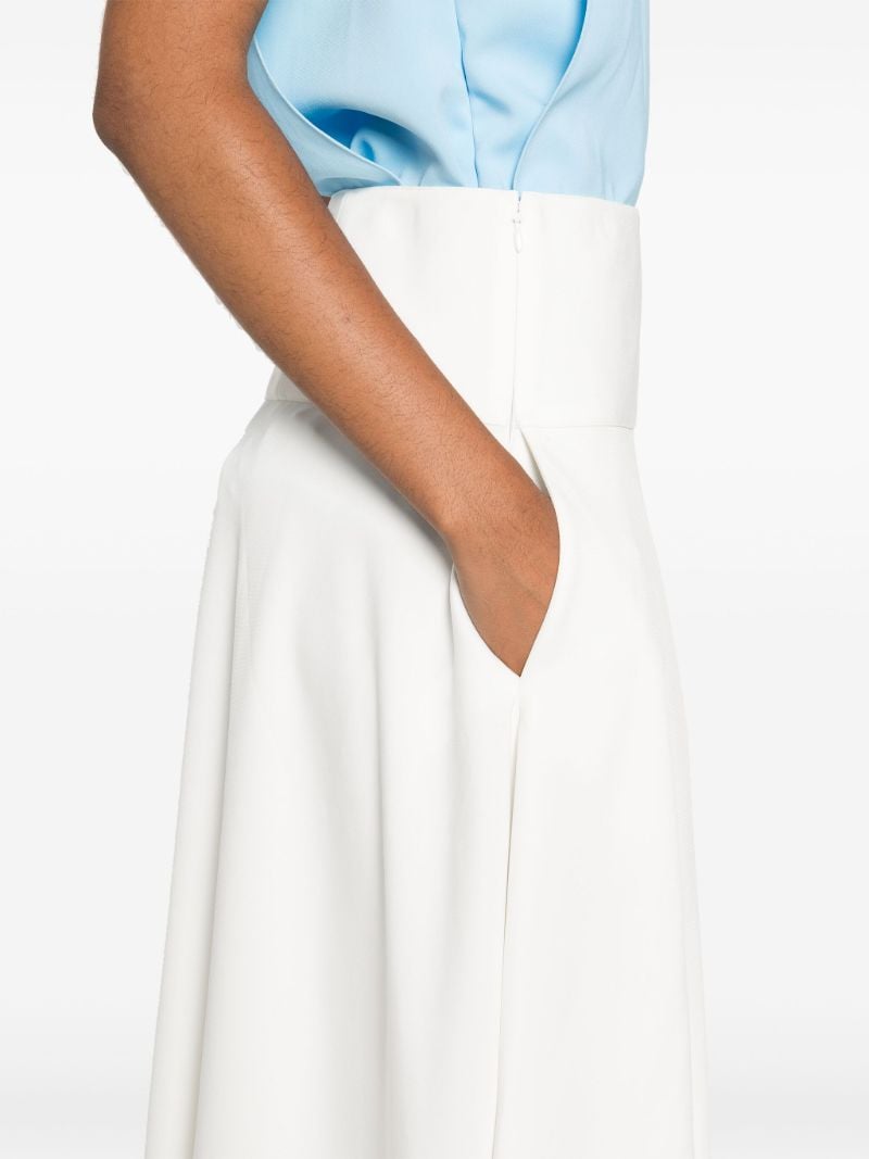White Asymmetric Skirt