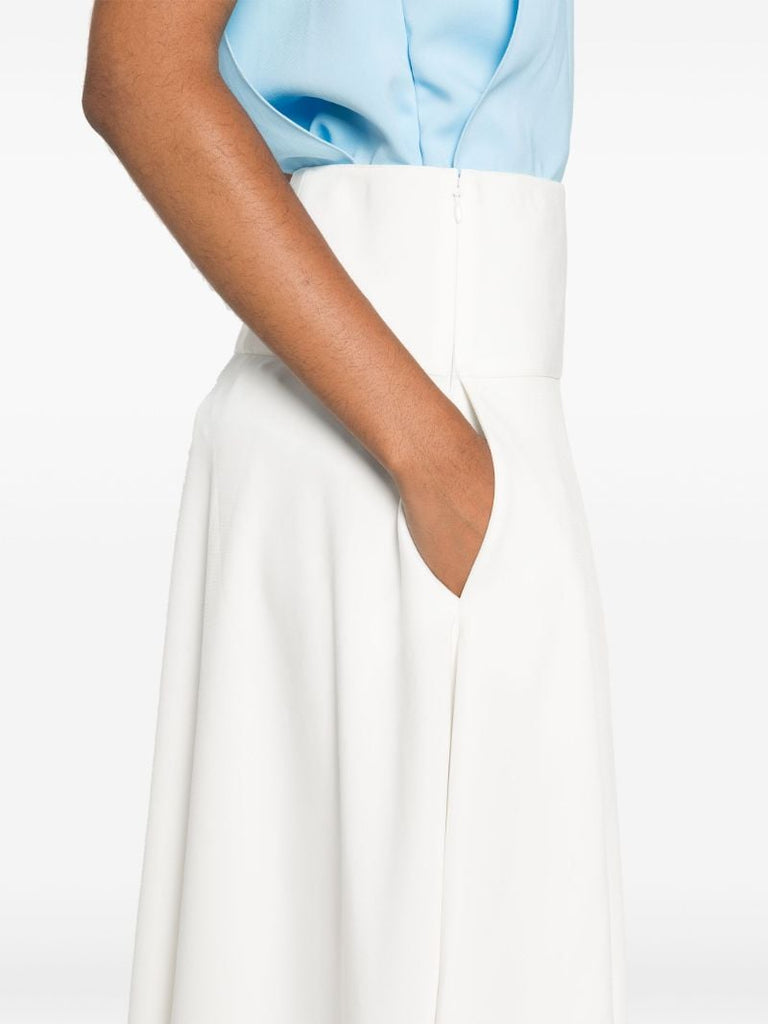 White Asymmetric Skirt