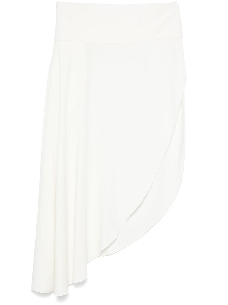 White Asymmetric Skirt