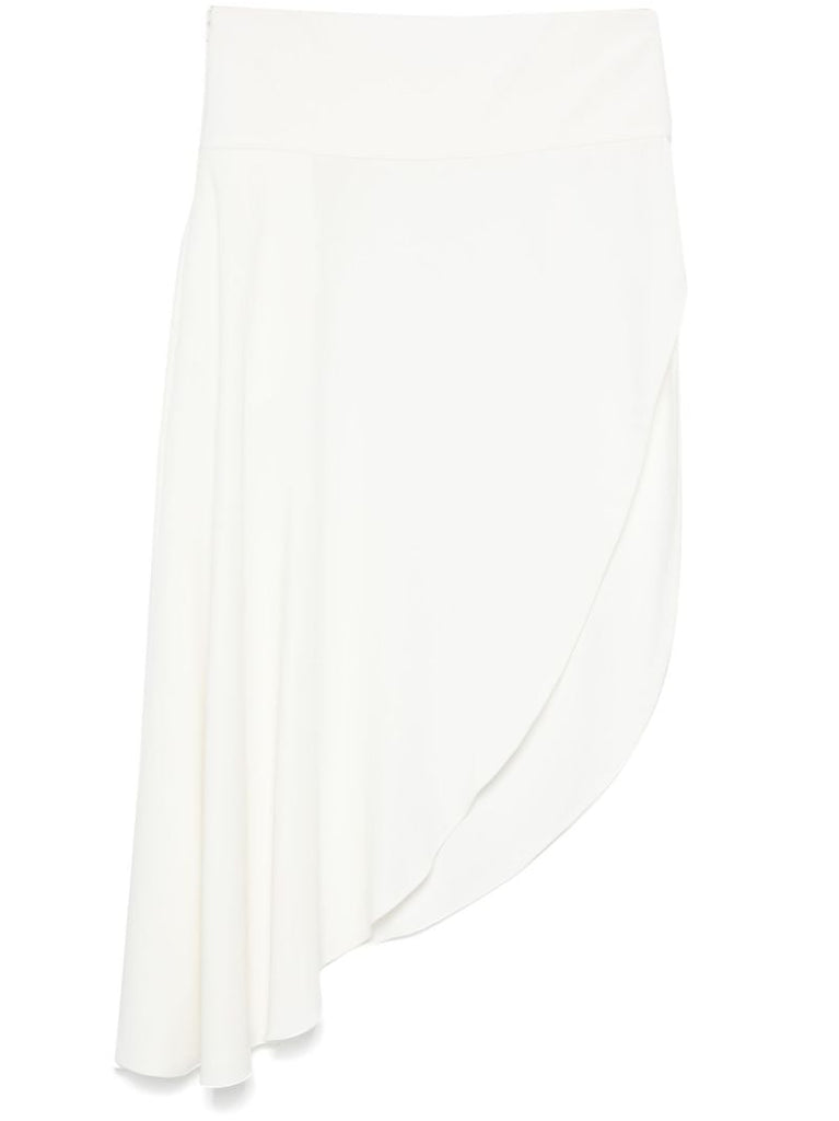White Asymmetric Skirt