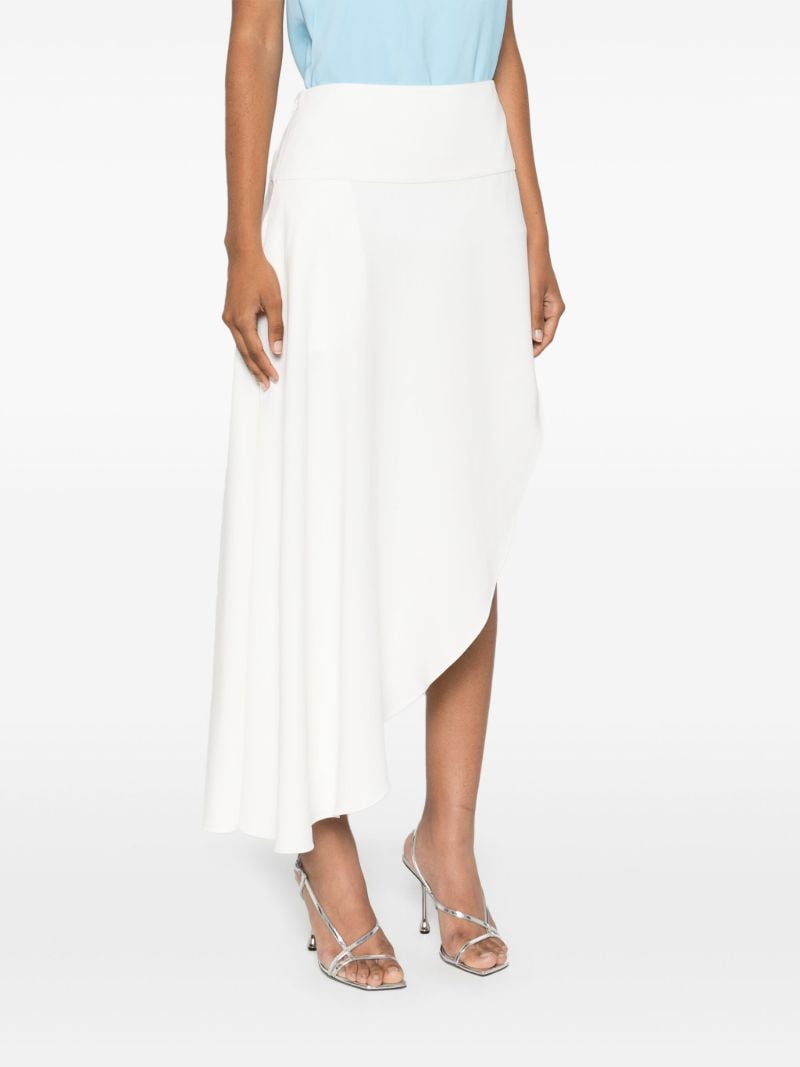 White Asymmetric Skirt